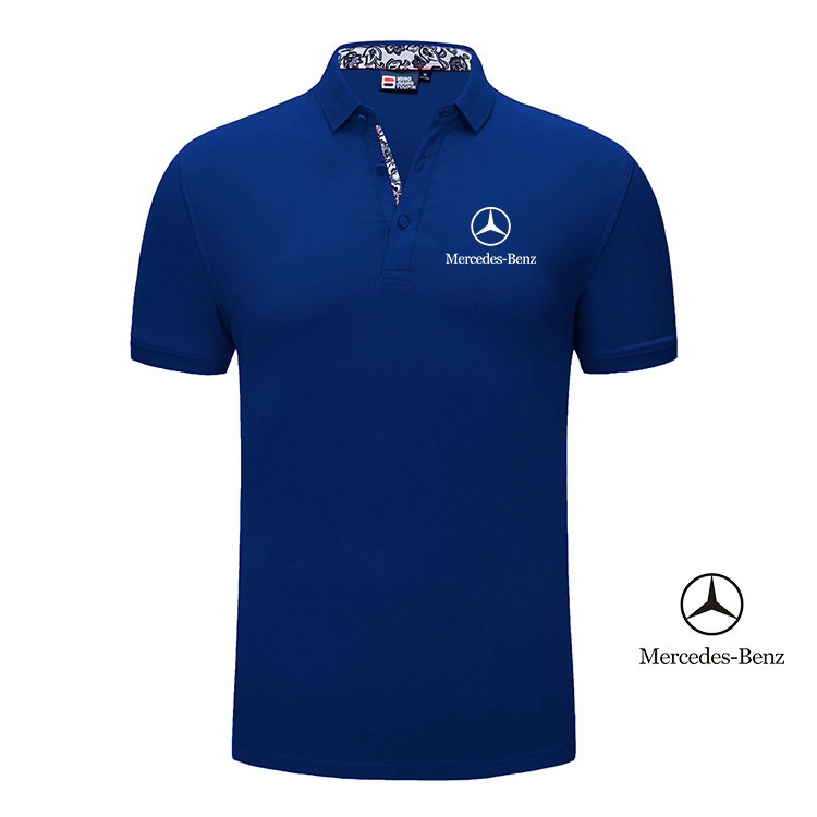 2022 Polo Mercedes Benz Slim Coton Piqué Logo Mercedes-Benz Homme